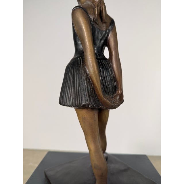 Bronze Ballerina Sculpture After Degas - 17” Tall For Sale - Image 4 of 12