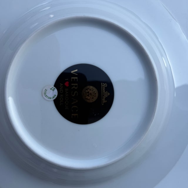 Ceramic I Love Baroque and Roll Rim Soup Plates by Versace for Rosenthal, 2000s, Set of 6 For Sale - Image 7 of 10