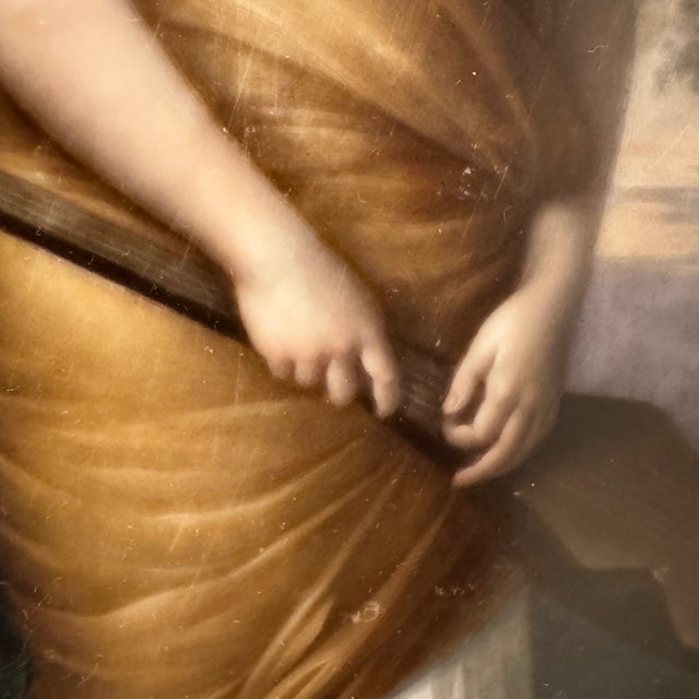 Antique KPM Porcelain Plaque - Hand-Painted Woman With Lute For Sale - Image 4 of 6