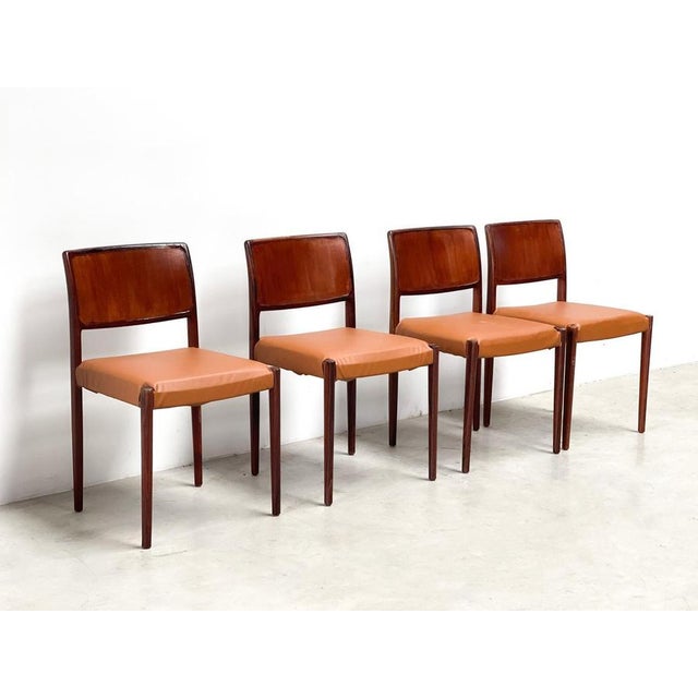 Vintage Scandinavian Dining Chairs, 1970s, Set of 4 For Sale - Image 3 of 12