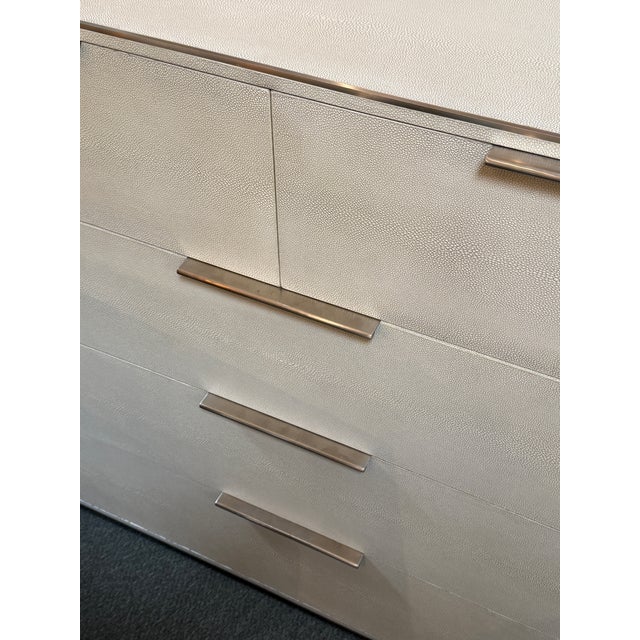 Restoration Hardware Baby & Child Clio Shagreen Dresser, Large For Sale In San Francisco - Image 6 of 12