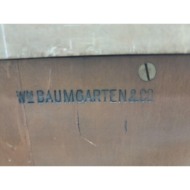 Antique French Acajou and Tulipwood Gilt Bronze Mounted Marble Top Commode in the Style of Paul-Charles Sormani An...