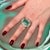 Natural Emerald Tsavorite Diamond Ring 6.75 14k White Gold 9.22 TCW Certified For Sale - Image 11 of 17