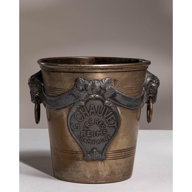 French Early 20th Century France Silver Ice Bucket For Sale - Image 3 of 15