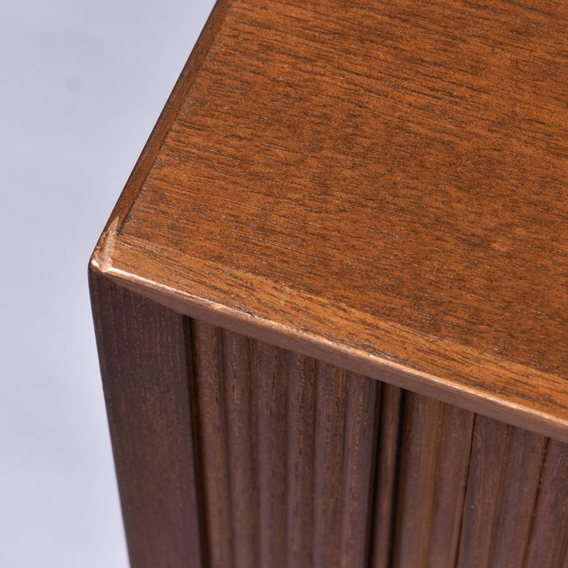 Pair of Danish Teak Cabinets With Tambour Doors by Lyby Mobler For Sale - Image 13 of 14