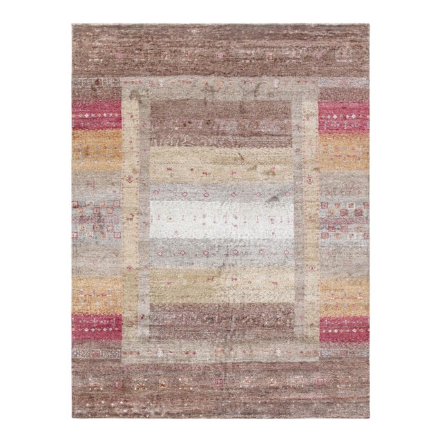 Pasargad Home Tribal Multi Area Rug- 5' 9" X 7' 9" For Sale