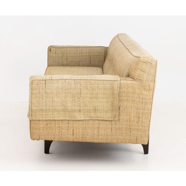 Wood Edward Wormley for Dunbar Bracket Back Sofa For Sale - Image 7 of 8
