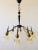 Atomic Age Design Brass and Glass Chandelier, 1950s For Sale - Image 11 of 16