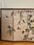 This is a graceful vintage four-panel Chinese folding screen featuring a serene hand-painted Chinoiserie landscape with...