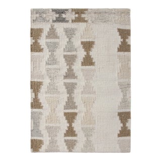 Muted Scandinavian Kilim Rug by Celerie Kemble for Chairish, 5'x7' For Sale