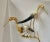 Italian Perched Birds Sculpture With Natural Horns & Dore Bronze, Hauy Pouigo 34" For Sale - Image 4 of 12