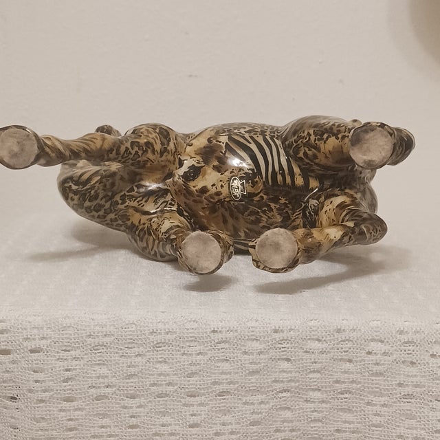 Ceramic Vintage 1980s "La Vie Safari" Patchwork Ceramic Camel Figurine For Sale - Image 7 of 7