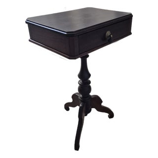 Duncan Phyfe Style Antique Side Table For Sale