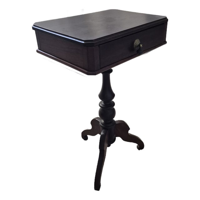 Duncan Phyfe Style Antique Side Table For Sale