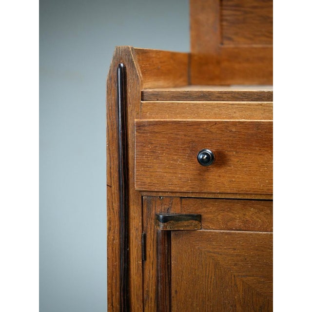 Art Deco Bar Cabinet in Oak and Coromandel, Europe, 1930 For Sale - Image 4 of 16