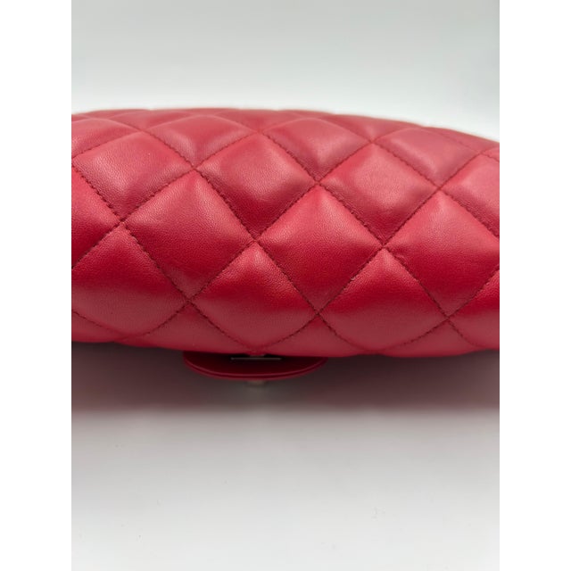 Chanel Red Quilted Leather New Clutch Bag 2013 For Sale - Image 10 of 12