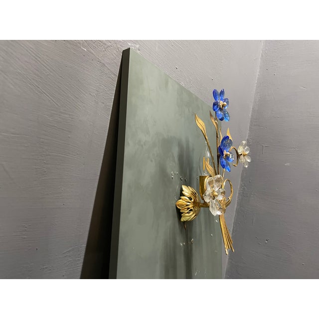 1970s Blue Murano Glass Sconces, 1970s, Set of 2 For Sale - Image 5 of 13