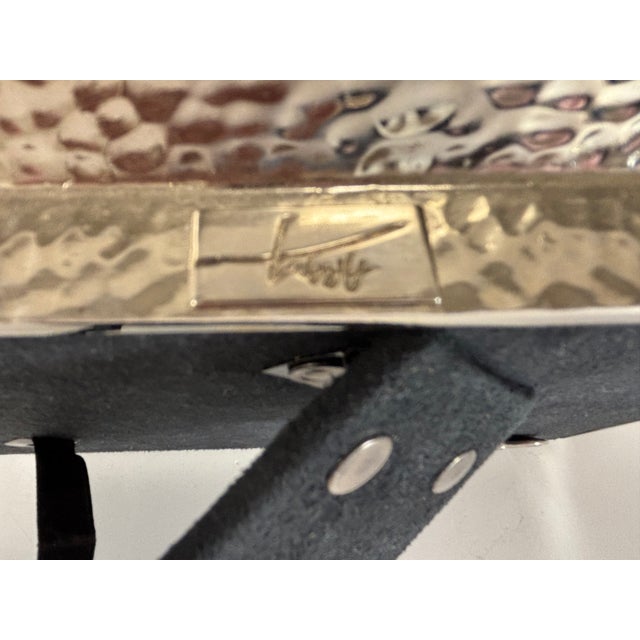 Metal Michael Aram 'White Orchid' Silvertone Metal Frame For Sale - Image 7 of 7