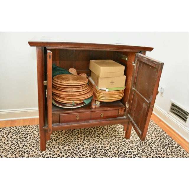 Antique Chinese Ming Lacquered Wedding Cabinet For Sale - Image 10 of 13