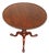 Antique Queen Anne Style Solid Mahogany Round Tilt-Top Table For Sale