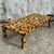 Elevate your living space with this Vintage Boho Tessellated Horn Coffee Table, a stunning example of handcrafted...