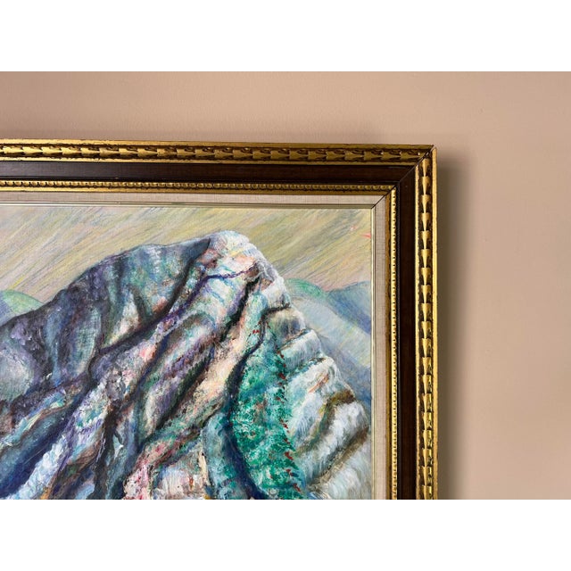 1980's Theodore F. Baron Impressionist Landscape Oil Painting, Framed For Sale - Image 4 of 12