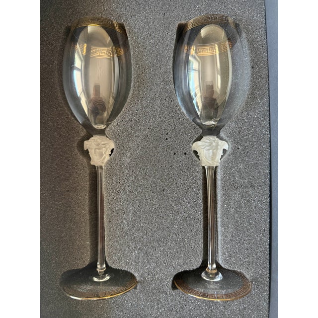 Medusa Wine Glasses by Gianni Versace for Rosenthal, 1990s, Set of 2 For Sale - Image 6 of 6