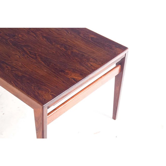 Wood Rosewood Coffee Table attributed to Johannes Andersen, Denmark, 1960s For Sale - Image 7 of 9