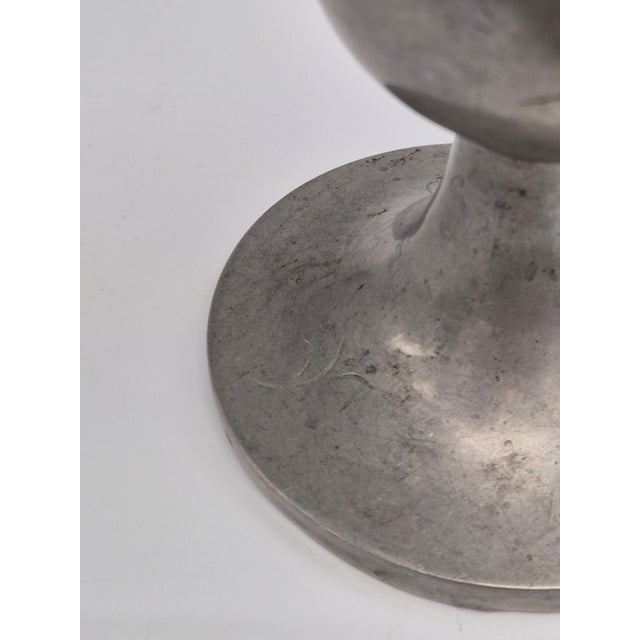 Metal Vintage Table Lamp in Pewter with Decor by Celestine Andersson, 1930 For Sale - Image 7 of 10