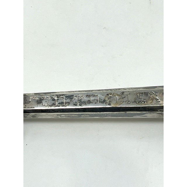 Extremely Rare Antique Silver Torah Pointer Dated 1844 With Gemstones For Sale - Image 11 of 11