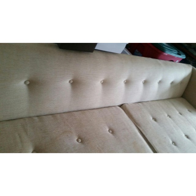 Edward Wormley Dunbar Mid-Century Modern Taupe Upholstered Sofa For Sale - Image 12 of 13