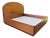 Vintage 1980s Custom Birdseye Maple King Size Bed For Sale