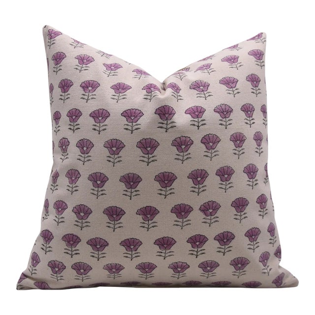 Fabdivine Decorative Block Print Cushion Cover 26x26 Inch Duck Canvas-Kohinoor For Sale
