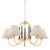 Mitzi Janie 33 in. 5 Light Chandelier in Aged Brass and True Bronze Finish For Sale - Image 9 of 9