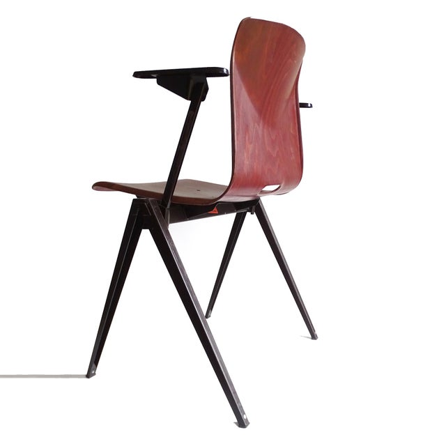 1960s Vintage Plywood Armchairs from Galvanitas, Set of 6 For Sale - Image 5 of 18