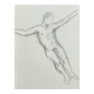 Ron Yrabedra Male Nude Drawing For Sale