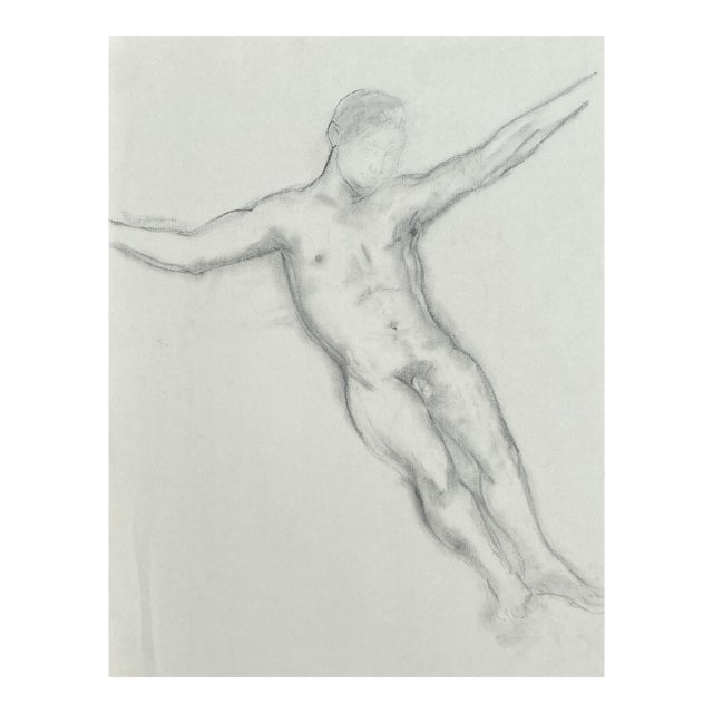 Ron Yrabedra Male Nude Drawing For Sale
