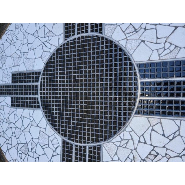 Mid 20th Century New Mexico Tile / Pedestal Table For Sale - Image 4 of 7