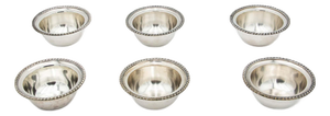 Bowls with Relief on the Edges, Set of 6