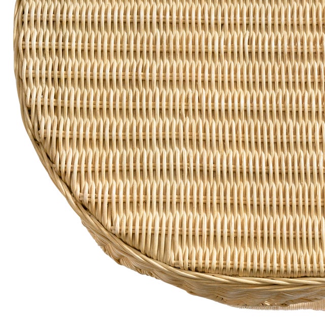 Sally Natural Scalloped Rattan Console For Sale - Image 9 of 9