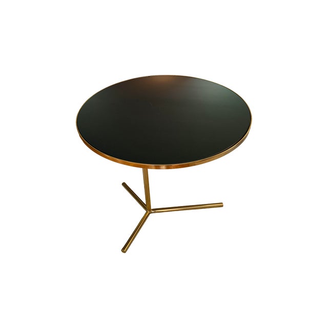 Black Phase Design Downtown Coffee Table & C-Table Set by Reza Feiz | Smoked Brass & Black Spandrel Glass For Sale - Image 8 of 12