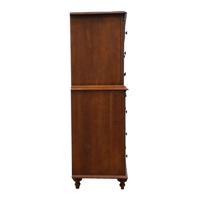 Durham Furniture Saville Row Collection Solid Cherry Early American 39" Chest on Chest 980-157 For Sale - Image 11 of 13