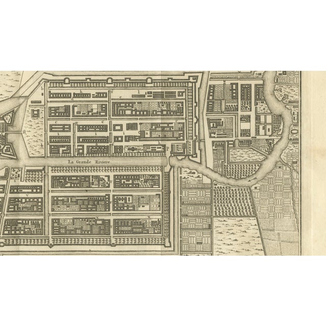 Antique Map of Batavia, Jakarta and Indonesia, 1750s For Sale - Image 5 of 9