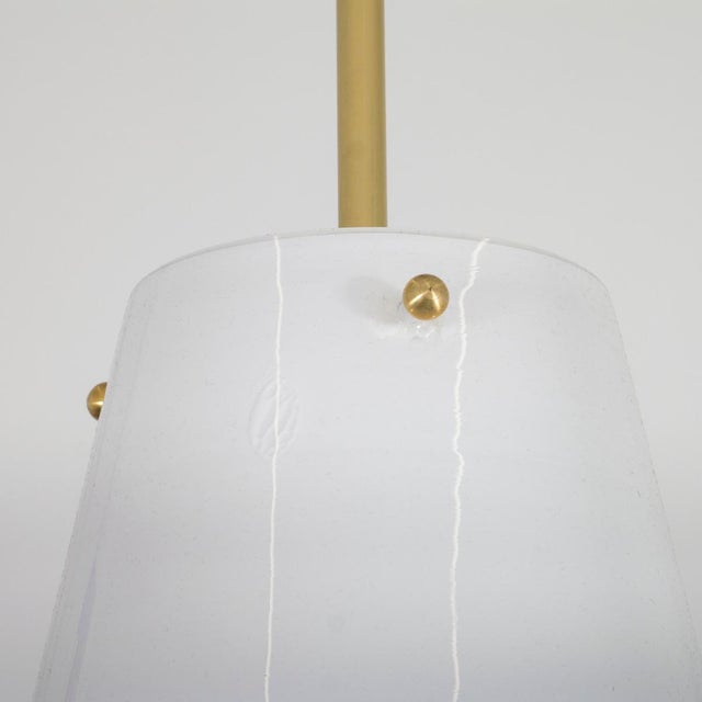 Lattimo glass conical pendant For Sale - Image 4 of 6