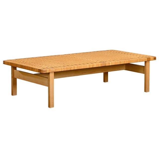Model 5275 Bench in Oak and Cane by Børge Mogensen, 1972 For Sale