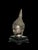 South East Asian 'Silver'' Shan Buddha Head on Carved Wood Stand For Sale - Image 4 of 11