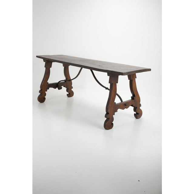 The exceptional baroque table , crafted in Italy in 1760 , represents the finest example of of traditional craftsmanship....