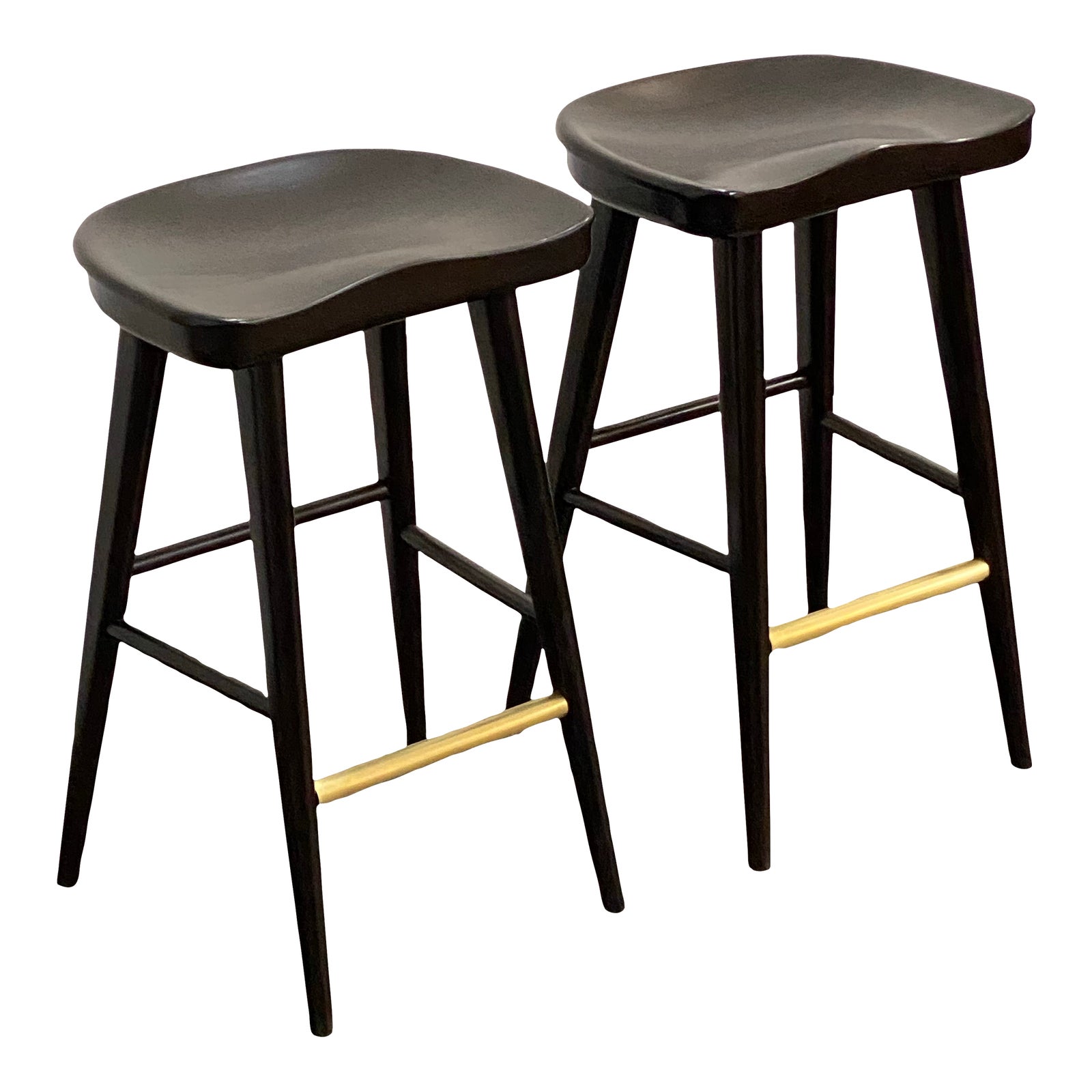 Brownstone Balboa Midnight Counter Stools, a Pair Chairish