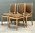 Tan Vintage Deco Carved Dining Chairs - Set of 4 For Sale - Image 8 of 12