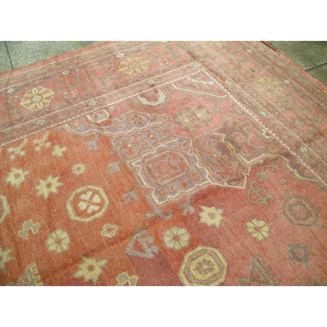 Early 20th Century Galerie Shabab Collection Early 20th Century Turkish Oushak Oversize Carpet For Sale - Image 5 of 7